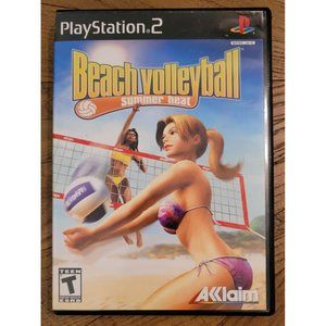 Summer Heat Beach Volleyball (Sony PlayStation 2, 2003) PS2 Tested w/MANUAL